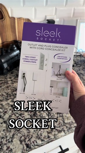 The Sleek Socket Ultra-Thin Outlet Cover is the ultimate fix for cluttered spaces. With its flush design and included extension cords, it hides bulky plugs and messy cords so your counters, TV stands, and desks stay clean and aesthetic. Perfect for anyone who loves an organized home without the chaos of cables. #SleekSocket #CordManagementHack #HomeOrganization #MinimalistHome #tiktokshopblackfriday ultra thin outlet cover hidden cord extension home organization hack aesthetic cord solution flus