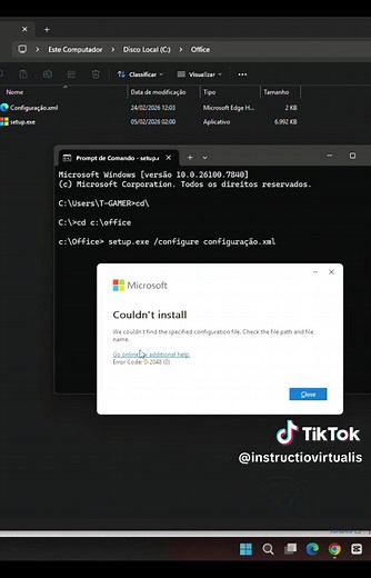 Erro na Instalação do Microsoft Office 365