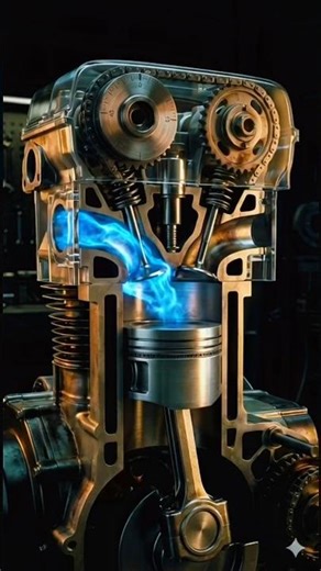 motorcycle engine 3D animation full review #trending #bike #viral