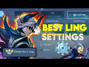 BEST LING SETTINGS 🔥 | Pro Player Secret (Global #1 Ling Guide)MLBB