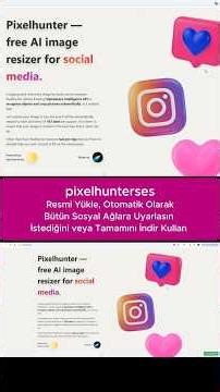 Pixelhunter, Resmi Yükle Tüm Sosyal Ağ Boyutlarına Otomatik Uyarlasın