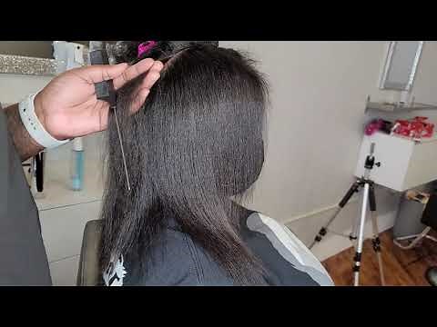 OLD SCHOOL SILK PRESS USING MARCEL FLAT IRONS & PRESSING COMB