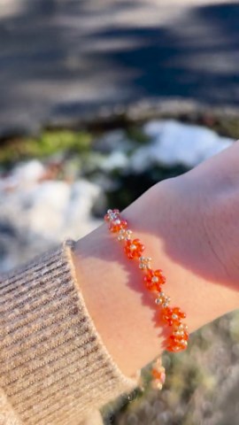 Apricot Bloom Bracelet - Etsy