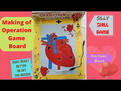 Making of Operation Game - DIY | Easy to make at home | Science project for students | Human Heart