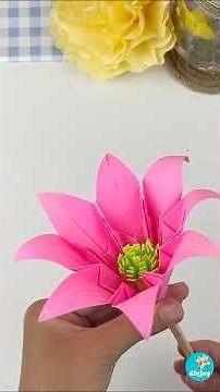 Paper Flowers Using Post It Notes - Easy Paper Crafts DIY #paperflowers #diy #crafts