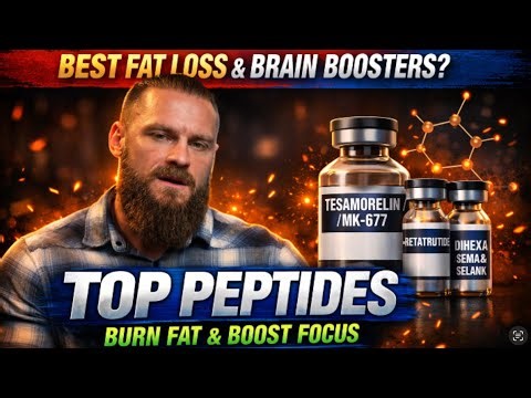Doctor Explains Top Peptides: GH (Tesamorelin/MK-677), Fat Loss (Retatrutide), Brain (Dihexa/Semax)
