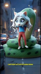 💥Cute Girl Transform into Monster Snake 🐍 👑 #catlovers #aicat #catlife #orangecat #horrormovie | Cartoon Cats With Diana Roma