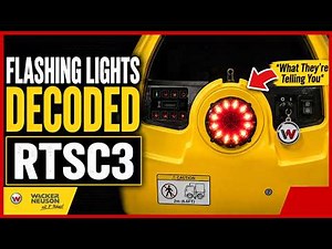 What Do the LED Lights Mean on a Wacker Neuson RTSC3 Trench Roller?