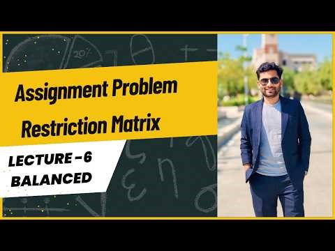 Balanced Assignment Problem in Operations Research | Hungarian Method