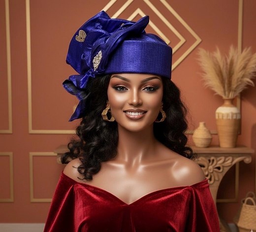 Headtie,gele Hat ,aso-oke Fabric,gele,headwrap,ready-to-wear Gele Autogele Ready Made Gele Auto Gele African Nigerian Wedding - Etsy