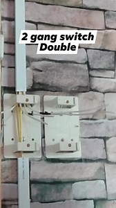 2 gang switch double #electricalworks #electricity #electrical #2gangswitch #switch #tips #tutorials #buhayelectrician | Marvin Lorenzo