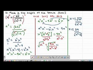 FORM 3: FORMULA AND VARIATION: LESSON 5 (KCSE 2012 PP2 NO.2, KCSE 2016 PP2 NO.4& KCSE 2013 PP2 NO.3)