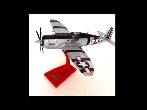 Paper Air Force Model Aircraft Universal Display Stand Build Video