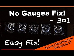 Simple fix to faulty or poorly working gauges - JEEP Wrangler YJ : Ep 20