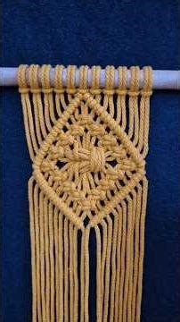 Macrame wall hanging design #macrame #macrametutorial #diy #diymacrametutorial #knot