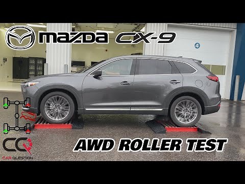 Mazda CX-9 AWD roller test with Off-Road Traction Assist!