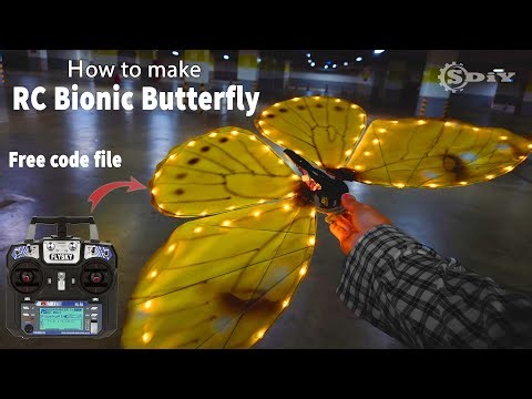 How to make RC Bionic Butterfly - Installing LED Strips │S-DiY