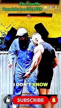 Elite Powerlifter Pretended to be a CLEANER #prank #gym #funny