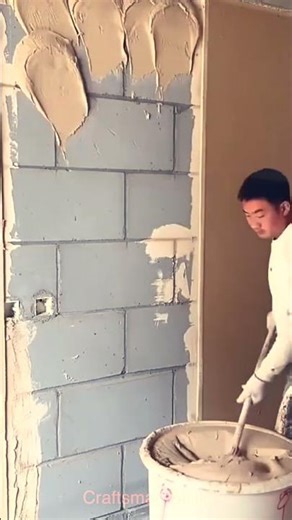 Different puttying techniques used by masons