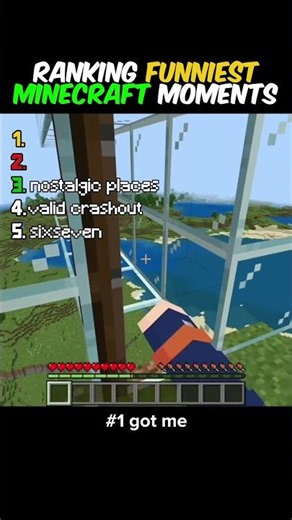Ranking Funniest Minecraft Moments Pt.13🤣 #shorts #minecraft #funny