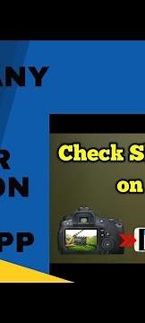 how to check any Nikon camera shutter count offline||How To Check Nikon DSLR Shutter Count using app