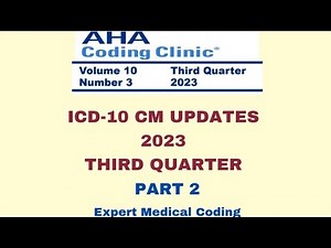 Medical Coding|Coding Clinics|ICD-10 CM Updates|2023|Medical Coding Course|Medical Coding Training|