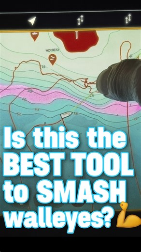 If you’re not staring at your @humminbirdfishing Lakemaster this fall, are you even walleye fishing?😂 Might be the best tool there is for finding where those fall ‘eyes are actually hanging out🤙 | Target Walleye