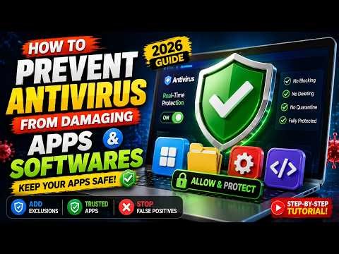 How to Prevent Antivirus from Deleting or Blocking Your Apps & Software (Windows 10/11 | 2026)
