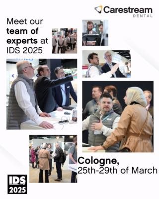 👋 We’ll have a great team at IDS 2025, ready to discuss the latest in AI-driven diagnostics, digital workflows, and advanced imaging. Stop by to connect, ask questions, and explore how our solutions can support your practice. 😊 📅 Save the date: 25th- 29th of March 📍 Hall 11.1, Stand C010. #CarestreamDental #IDS2025 #dentalsolutions #dentalinnovation #dentaltradeshow | Carestream Dental