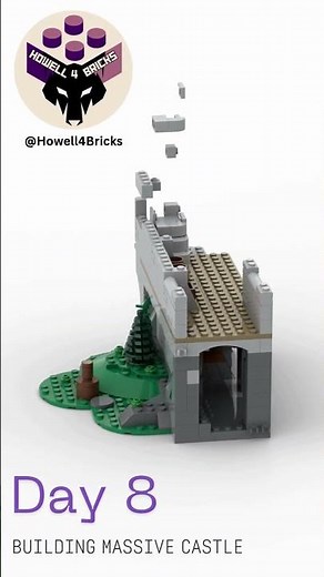 Day8 Howell4Bricks Building Massive Castle #lego #moc #castle #rebrickable
