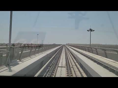 Dubai Metro Red Line Train Ride From Centrepoint To EXPO 2020 (06-21-2022) - Dubai, UAE