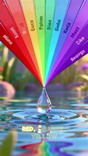 🌈 How does a rainbow appear? #rainbow #science #light #weather #learning #education #didyouknow