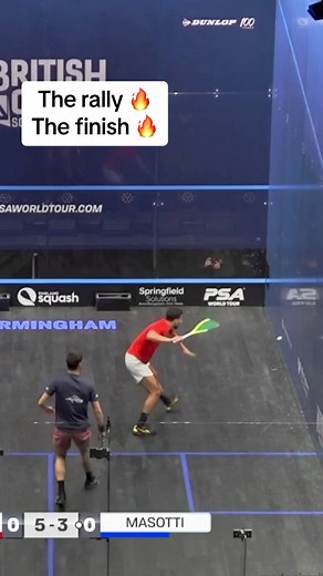 Baptiste Masotti: Terrific Squash Rally and Incredible Finish at British Open