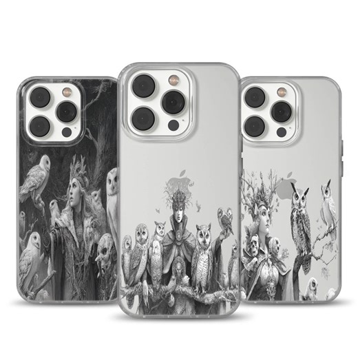 Owl Goddess Phone Case – Forest Witch Queen Skull Art Cover – Dark Fairy iPhone 17 16 15 14 13 12 Samsung S26 S25 S24 S23 - Etsy