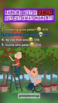 Top 5 Family Guy Cutaway Gags That Broke the Internet 😂 #familyguy #shorts #petergriffin #dumb