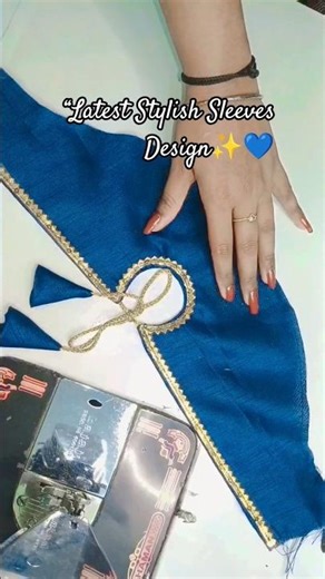 “Designer Sleeves Cutting Tutorial✂️ #shorts #yoytubeshorts #viralshorts #sleevesdesign #baju