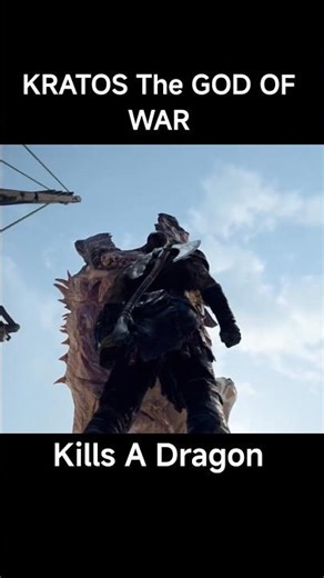 Kratos Exploding Dragons Head #kratos #godofwar #gow #gow2018 #gaming #shorts #new #atreus #dragon