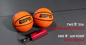 ESPN 2-Player 23 inch Foldable Bounce Back Over the Door Basketball Game