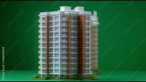 A large 360-degree model of a city