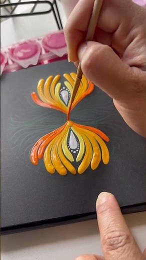 Infinity swoosh #dotmandala #brushstroke #mandalaart #swooshes #painting #satisfyingart #art