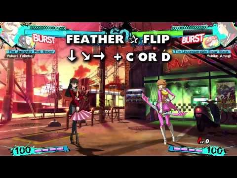 Persona 4 Arena Ultimax: Yukari Moves