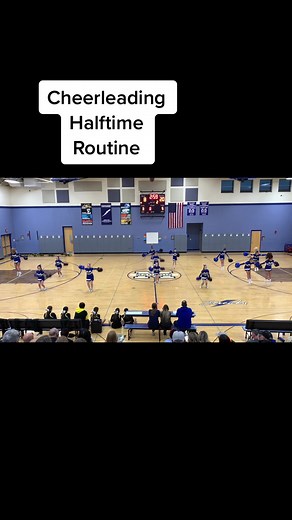 MMS Cheerleading Halftime Routine #cheerleading #middleschool #mms #basketballcheerleading🏀