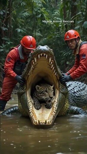 😱 What They Found Inside This Crocodile's Mouth Is Unbelievable #Crocodile #Discovery #shorts