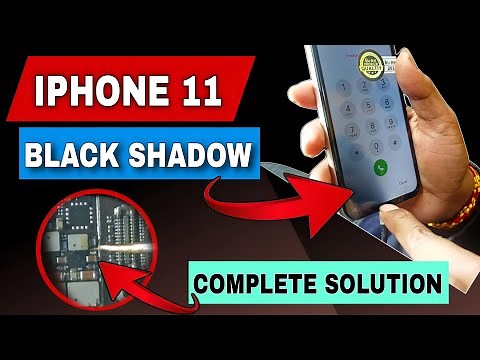 IPHONE 11 Black Shadow on Screen | IPHONE 11 Display Problem | IPHONE 11 Dark Shadow on Screen
