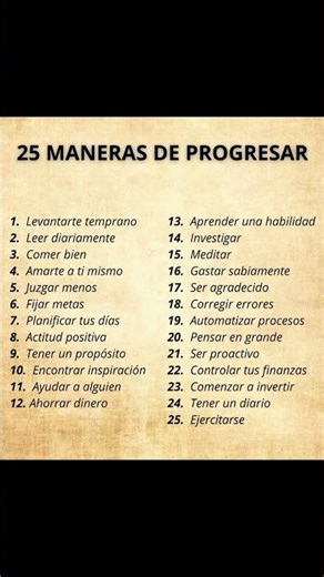 25 maneras de progresar #business #life #lifestyle