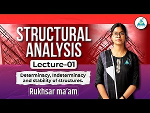 STRUCTURAL ANALYSIS|| Lecture-01|| Introduction || by Rukhsar Mam #determinacy #structuralanalysis