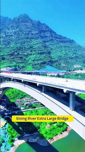Xining River Bridge In Mountain Reservoir, Steel Lattice Composite Girder Technology