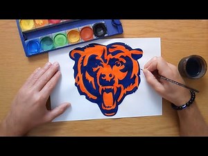 How to draw the Chicago Bears logo - NFL