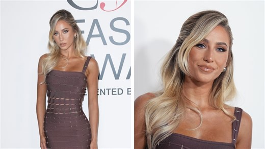 Alix Earle Marries Sensuality and Sustainability in Hervé Léger’s Recycled Yarn Bandage Dress for 2024 CFDA Fashion Awards Red Carpet