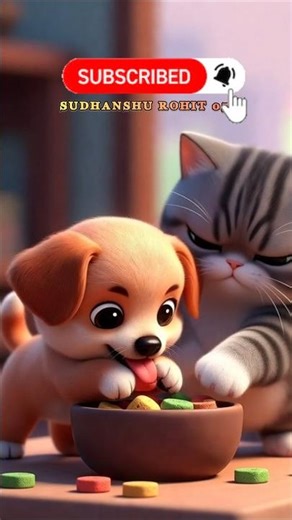 Cat vs Dog: The Cutest Fight on the Internet || #cartoon #funnymoment